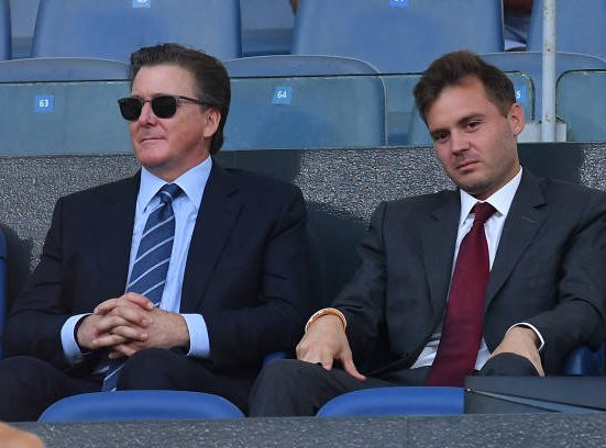I Friedkin in tribuna a Roma.
