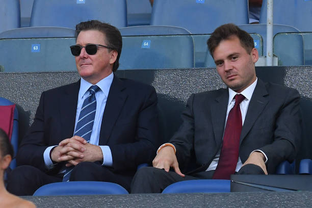 I Friedkin in tribuna a Roma.