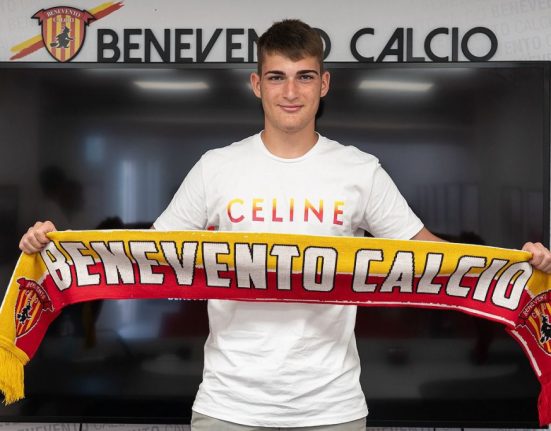 Alessandro Nunziante all'arrivo al Benevento.
